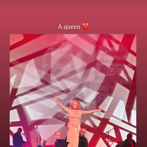 Sylvie Vartan durant son dernier concert au Palais des Congrès à Paris.