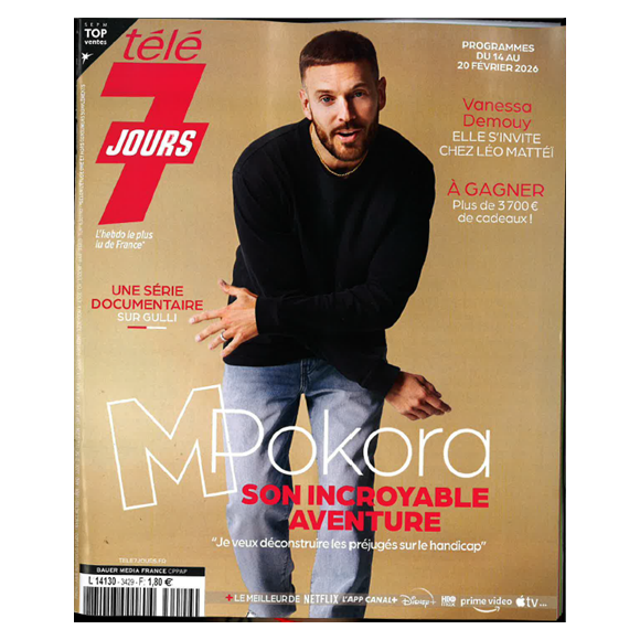 Télé 7 jours du 14 au 20 février 2026 avec Matt Pokora ©Télé 7 jours
