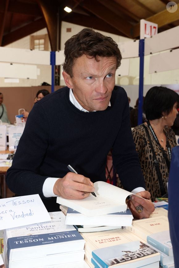 Sylvain Tesson - Personnalités à la 40ème Foire du Livre à la Halle George Brassens de Brive-la-Gaillarde. Le 4 novembre 2022
© Jean-Marc Lhomer / Bestimage