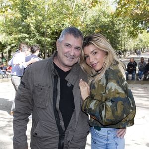 Exclusif - Jean-Marie Bigard et sa femme Lola Marois - Trophée des personnalités au profit de l'association "Make a Wish" au jardin du Luxembourg à Paris le 18 septembre 2019. La fondation Make-A-Wish est une association dont le but est d'exaucer le vœu d'enfants âgés de deux ans et demi à dix-sept ans qui sont ou ont été gravement malades. Jack Tribeca/Bestimage
