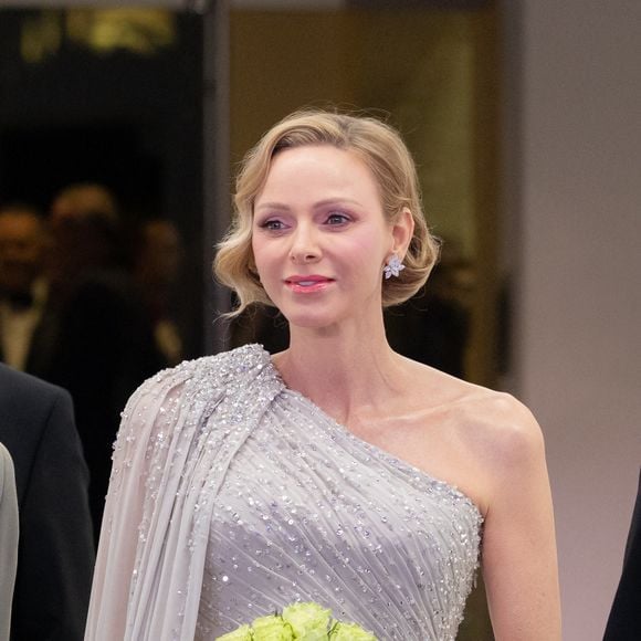 S.A.S. la princesse Charlène de Monaco assiste à la 70e édition du Bal de la Rose au Sporting Club de Monte-Carlo à Monaco, le 21 mars 2026. © Olivier Huitel/Pool Monaco/Bestimage