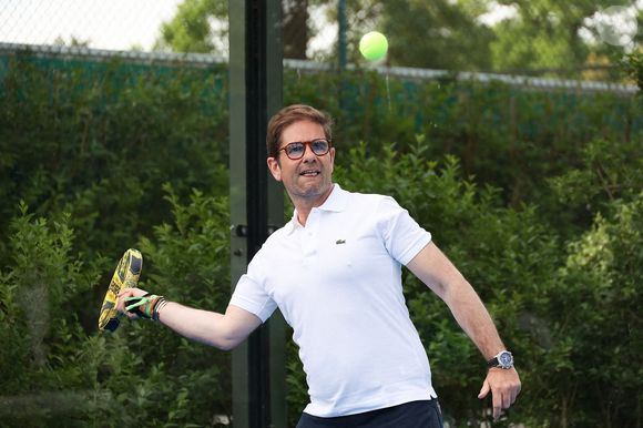 Gerald Kierzek lors du Tournoi de Padel des Célébrités du Lagardere Paris Racing pour l'Institut Imagine le 17 mai 2024 à Paris, France. Photo de Nasser Berzane/ABACAPRESS.COM