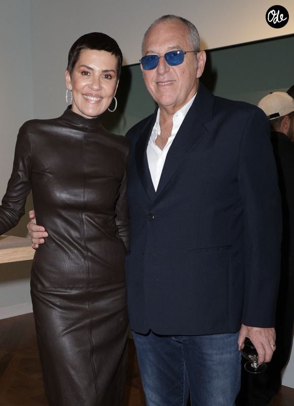 Exclusif - Cristina Cordula et son mari Frédéric Cassin - Cocktail à l'occasion des ventes: "Shaping Colors Collection Frédéric Cassin et Cristina Cordula" chez Christie's à Paris le 28 novembre 2024. © Coadic Guirec/Bestimage
