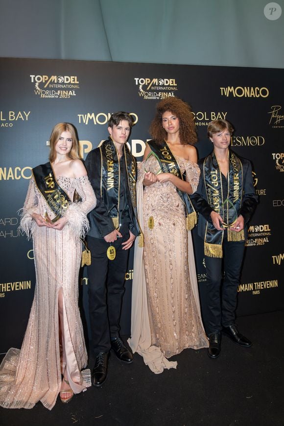 Gagnants de la 21ème édition du concours de beauté "Top Model International" dans la salle des Étoiles du Sporting de Monte-Carlo, Monaco, le 174 mai 2025. © Martin Bousseau/Bestiamge
