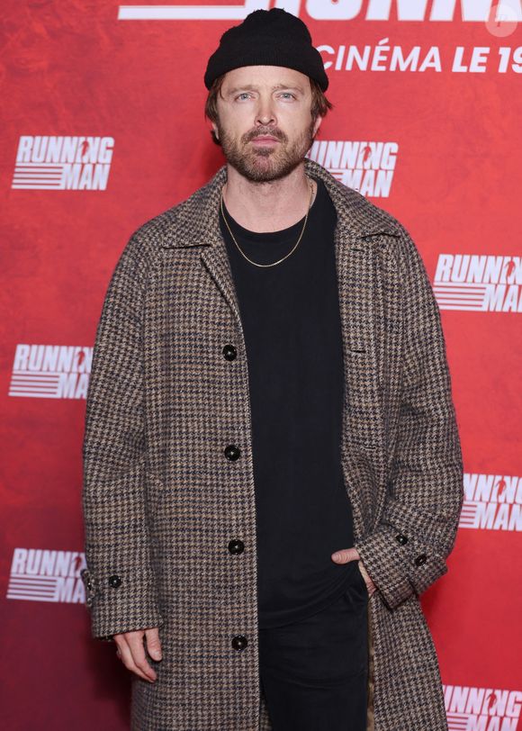 Aaron Paul lors de la première de Running Man au cinéma UGC Ciné Cité Bercy à Paris le 3 novembre 2025. © Denis Guignebourg / Bestimage