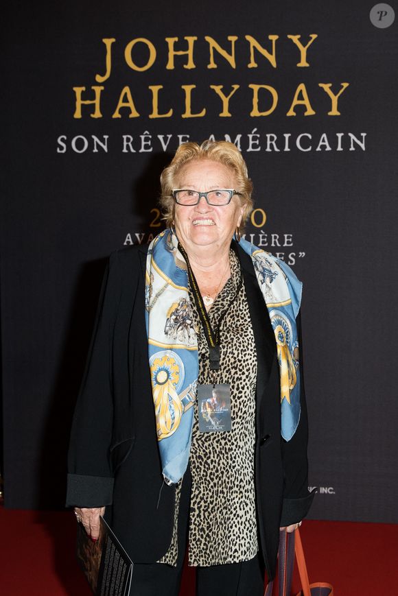 Elyette Boudou «Mamie Rock» - Projection au Grand Rex à Paris des documentaires "Johnny USA" et "A nos promesses" à l'occasion de la Journée Spéciale Johnny, son rêve américain. Le 21 octobre 2020
© Jacovides-Moreau / Bestimage