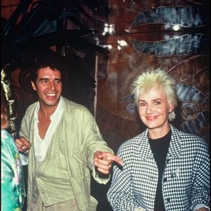 Julien Clerc et Miou-Miou en 1987. © BERTRAND RINDOFF PETROFF / BESTIMAGE