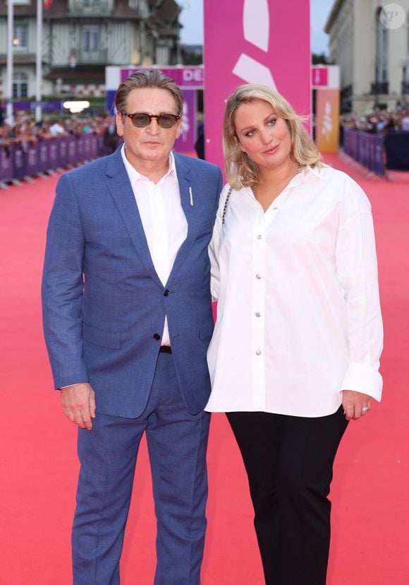 Benoît Magimel et sa femme Margot Pelletier  - Arrivées à la soirée d'ouverture de la 50ème édition du Festival du Cinema Américain de Deauville, France, le 6 septembre 2024. © Denis Guignebourg/BestImage