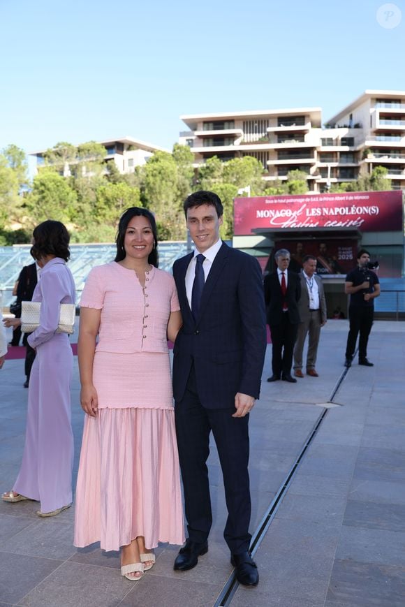 Marie et Louis Ducruet - Le prince de Monaco a inauguré l'exposition "Monaco et les Napoléon(s) - Destins croisés", au Grimaldi Forum à Monaco, le 10 juillet 2025. @Claudia Albuquerque / Bestimage