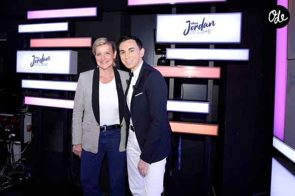 Jordan de Luxe et Céline Géraud lors de l'enregistrement de l'émission "Chez Jordan de Luxe" à Paris. Le 22 octobre 2024
© Cédric Perrin / Bestimage