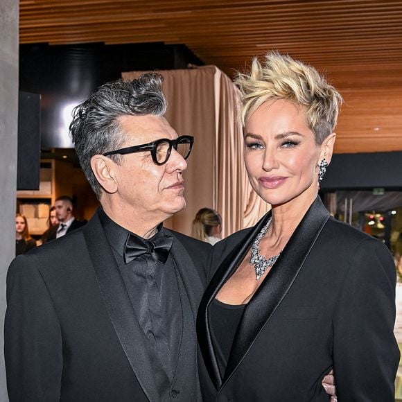 Marc Lavoine et sa compagne Adriana Karembeu à la soirée du Beauty Ball 2026 au château de Bratislava, en Slovaquie, le 16 janvier 2026. © ProfiMedia/Bestimage