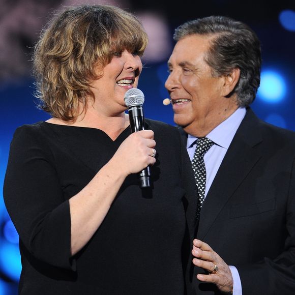 Exclusif - Jean-Pierre Foucault et sa fille Virginie Foucault - Surprises - Enregistrement de l'émission "La Chanson secrète 4", qui sera diffusée le 4 janvier 2020 sur TF1, à Paris. Le 17 décembre 2019
© Gaffiot-Perusseau / Bestimage