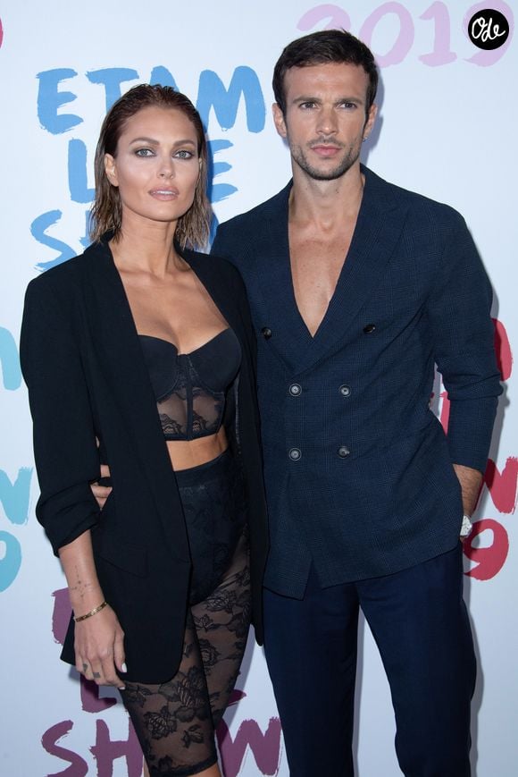 Caroline Receveur et son compagnon Hugo Philip lors de l'Etam Live Show 2019 au Stade Roland Garros à Paris, le 24 septembre 2019.

© Rachid Bellak / Bestimage