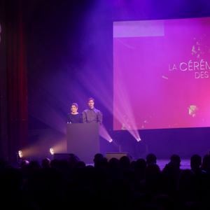 Exclusif - Giulia Foïs, Jessé - Cérémonie des Prix Tetu 2024 au Trianon à Paris le 3 décembre 2024. Le premier show consacré aux personnalités, talents et artistes influent.e.s qui font avancer notre société vers l’acceptation de chacun.e. © Jack Tribeca - Coadic Guirec / Bestimage