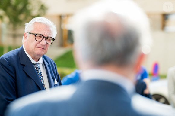 Le Prince Laurent de Belgique photographié lors de l'inauguration officielle d'un nouveau dispensaire pour animaux de compagnie par la Fondation Prince Laurent et la Ville de Bruxelles, à Bruxelles, le lundi 29 septembre 2025. © ABACAPRESS.COM