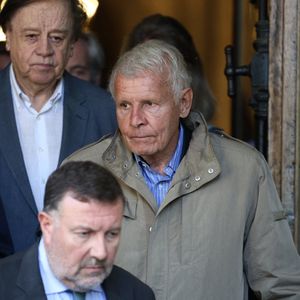 Patrick Poivre d'Arvor lors de la cérémonie d'enterrement de Daniel Bilalian à l'église Saint-Pierre de Neuilly-sur-Seine, près de Paris, France, le 22 mai 2025. Le journaliste, présentateur de journaux télévisés et animateur de télévision français Daniel Bilalian est décédé le 14 mai 2025 à l'âge de 78 ans. Photo par Raphael Lafargue/ABACAPRESS.COM