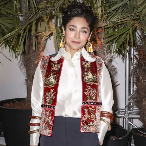 Exclusif - Golshifteh Farahani (habillée par Araz Fazeli) pose en marge de l'émission "C ce Soir" lors du 77ème Festival International du Film de Cannes le 23 mai 2024. © Jack Tribeca / Bestimage