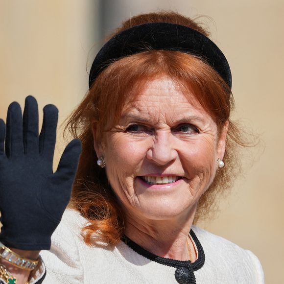 Sarah Ferguson assistent à la messe de Pâques de la famille royale dans la chapelle Saint George de Windsor dans le Berkshire, le 20 avril 2025 

Julien Burton / Bestimage