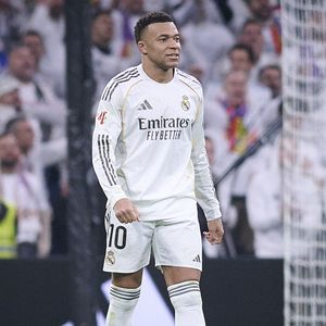 Kylian Mbappé du Real Madrid CF célèbre un but lors d'un match de la Liga. February 1, 2026 
Alterphotos / PsnewZ / Bestimage