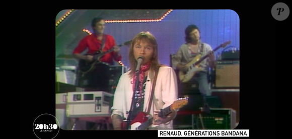 Image de Renaud dans le documentaire "Renaud, Générations Bandana", diffusé samedi 9 mai 2026 dans "20h30, le samedi" sur France 2.