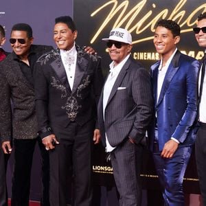Prince Michael Joseph Jackson, II Bigi, Prince Michael Jackson, Jr, Jackie Jackson, Jermaine Jackson, Marlon Jackson, Jermajesty Jackson - Première du biopic "Michael" à Berlin, le 10 avril 2026. © API / BESTIMAGE