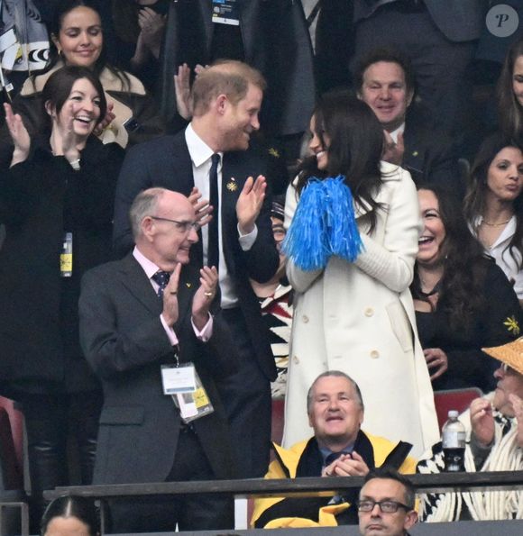 Le prince Harry et Meghan Markle assistent à la cérémonie d'ouverture des "Invictus Games Vancouver Whistler 2025" au Canada le 8 février 2025. Backgrid USA / Bestimage