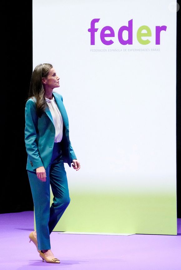 Letizia d'Espagne préside l'événement organisé pour marquer la Journée mondiale des maladies rares à l'Auditorium et au Centre des congrès de Castellon à Castellón de la Plana, Espagne, le 3 mars 2026. 

Photo : Lalo Yasky / Bestimage