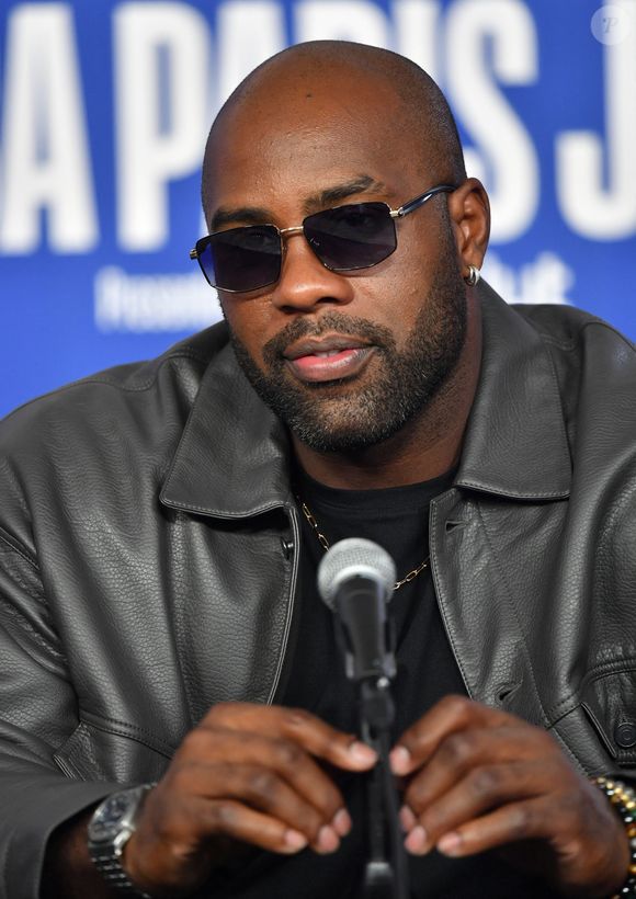 Teddy Riner - Match de gala NBA Jam team Teddy Riner contre team Esteban Ocon lors du NBA Paris Games 2025 à L'Accor Arena Bercy le 24 janvier 2025 © Ramsamy Veeren / Bestimage