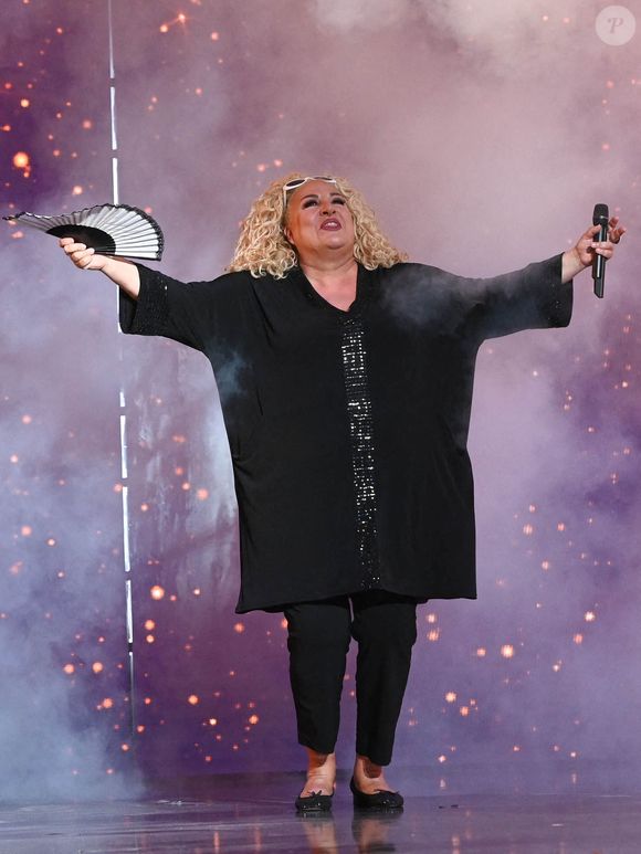 Marianne James - Enregistrement de l'émission "Le Big Show", présentée par Jarry et diffusée le 11 avril sur France 2
© Coadic Guirec / Bestimage