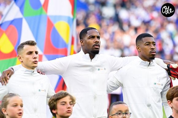 Lucas Digne - Match de la 4ème journée de la Ligue des Nations entre la France et la Croatie au Stade de France à Saint-Denis le 13 juin 2022.