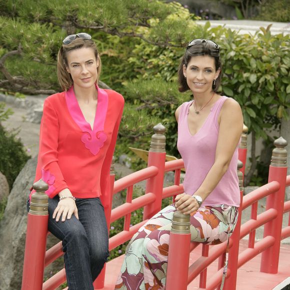 Archives - Bénédicte Delmas et Adeline Blondieau - Photocall de la série ''Sous le Soleil'' pendant Festival de Télévision de Monte-Carlo, le 1er juillet 2005. © Frédéric Piau/Bestimage