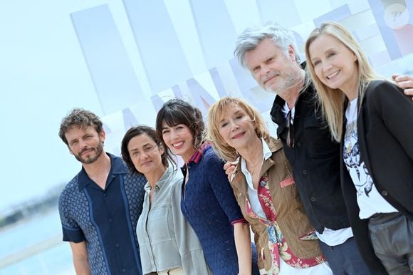 Catherine Marchal, Arnaud Binard, Nolwenn Leroy et Marie-Anne Chazel assistent au photocall de Brocéliande lors du 7ème Festival International de Cannes le 07 avril 2024 à Cannes, France. Photo Franck Castel/ABACAPRESS.COM