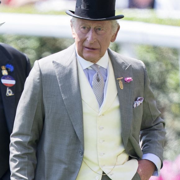 Le roi Charles III d'Angleterre - Les royautés assistent à la course hippique Royal Ascot (Jour 3), le 19 juin 2025. GOFF INF / BESTIMAGE