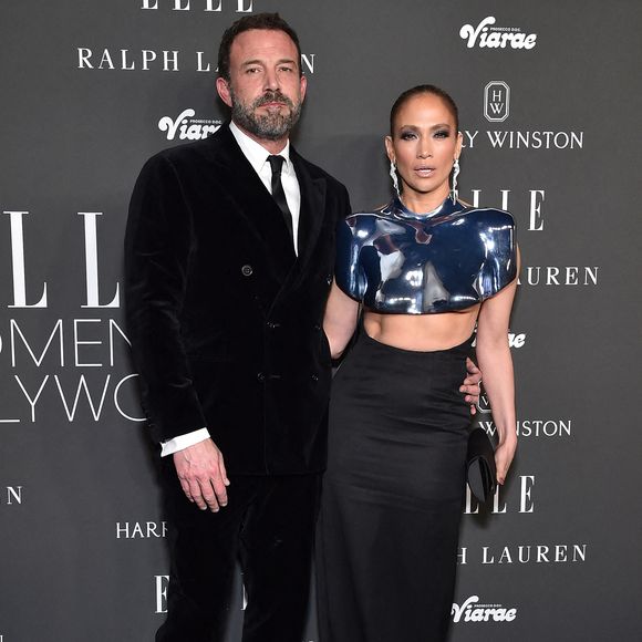 Ben Affleck et Jennifer Lopez à leur arrivée à la cérémonie « ELLE to Celebrate 2023 Women in Hollywood », organisée au Nya Studios WEST le 5 décembre 2023 à Hollywood, Los Angeles, Californie, États-Unis. Photo de Lisa O'Connor/AFF/ABACAPRESS.COM