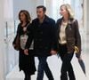 Nicolas Bedos, jugé pour agressions et harcèlement sexuels, arrive avec sa compagne Pauline Desmonts et son avocate, J.Minkowski, au tribunal judiciaire de Paris, le 26 septembre 2024. Les faits reprochés auraient été commis entre 2018 et 2023.
© Christophe Clovis / Bestimage