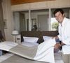 Ce qu'on sait moins, c'est que Pascal Bataille est aussi à la tête de deux hôtels de charme
"EXCLUSIF : Pascal Bataille, producteur et presentateur sur TF1, en compagnie de son epouse Adra (responsable de toute la deco de l'etablissement), nous presentent en avant premiere l'hotel qu'ils viennent de construire dans le village du Cap Ferret sur le bassin d'Arcachon, France, le 20 Juillet 2007. Photo Patrick Bernard/ABACAPRESS.COM"