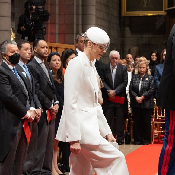 La princesse Charlene de Monaco lors de la messe en la cathédrale Notre-Dame-immaculée de Monaco le jour de la fête nationale à Monaco le 19 novembre 2025.

© Olivier Huitel / Pool Monaco / Bestimage