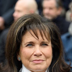 Anne Sinclair lors d'un hommage national à la mémoire de Jean Daniel, fondateur du magazine français Le Nouvel Observateur, à l'Hôtel des Invalides à Paris, en France, le 28 février 2020. Photo de Jacques Witt/Pool/Abaca