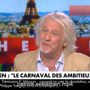 Patrick Sébastien invité de "L'Heure des Pros" sur CNews.