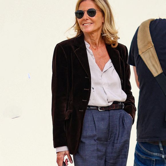 Claire Chazal - Arrivées au défilé Christian Dior prêt à porter femme Printemps/Été 2024 lors de la Fashion Week de Paris (PFW), au Jardin des Tuileries à Paris, France, le 26 septembre 2023. © Denis Guignebourg/Bestimage