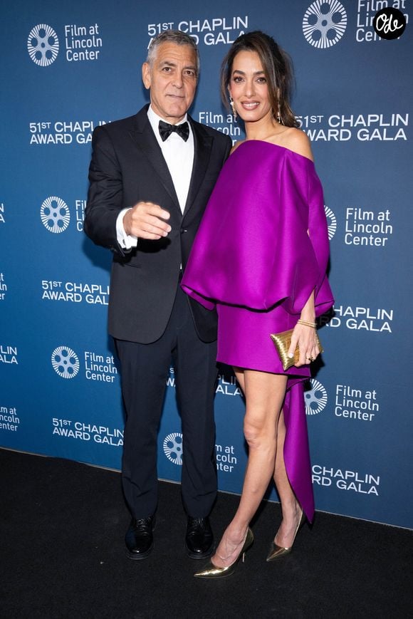 George Clooney et Amal Clooney au 51e Chaplin Award au Lincoln Center le 27 avril 2026 à New York City. 

STARMAX / BESTIMAGE