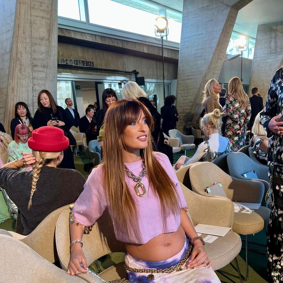 Malika Ménard, en mars 2025 quelques semaines avant l'arrivée de son bébé