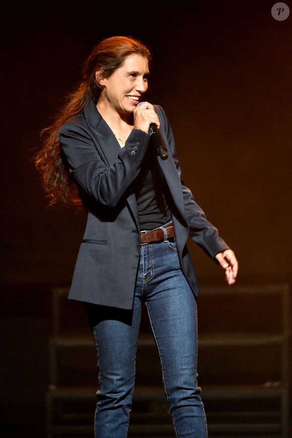 Exclusif - Emily Bécaud - Présentation du spectacle Hommage à Gilbert Bécaud : "Et Maintenant", à l'Opéra de Nice, le 12 juin 2022. Bruno Bebert / Bestimage