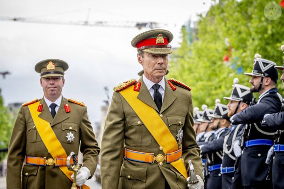 Le Grand-Duc Henri assiste à la messe à la cathédrale Notre-Dame de Luxembourg dans le cadre des célébrations de la Fête nationale 2025 et du 25e anniversaire du règne du Grand-Duc Henri au Luxembourg. Photo : Dana Press / Bestimage