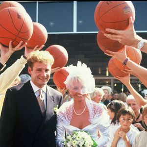 Mariage de Pierre Sled et Sophie Davant en 1991 © Patrick Bernard Bestimage