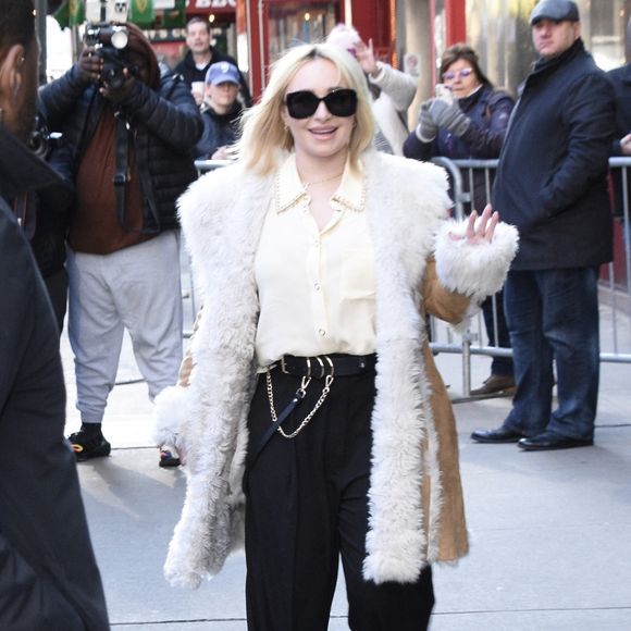 Hayden Panettiere à son arrivée dans les studios de l'émission "Good Morning American" à New York. Le 6 mars 2023