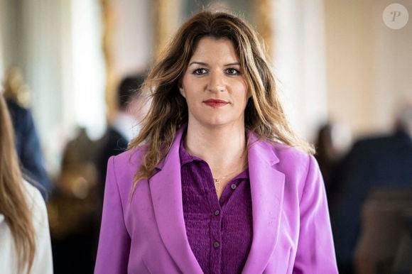 Marlene Schiappa lors d'une table ronde à la 6e édition du Sommet "Choose France" au Château de Versailles, en région parisienne, le 15 mai 2023.  Photo par Eliot Blondet/ABACAPRESS.COM