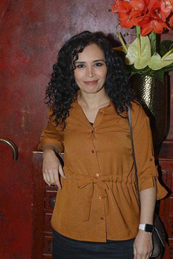 Aïda Touihri - Soirée à l'occasion de la sortie du livre "Déjeuner en paix" de Charlotte Gabris organisé par Five Eyes Production au Buddha Bar à Paris, le 13 janvier 2020. © Christophe Clovis / Bestimage