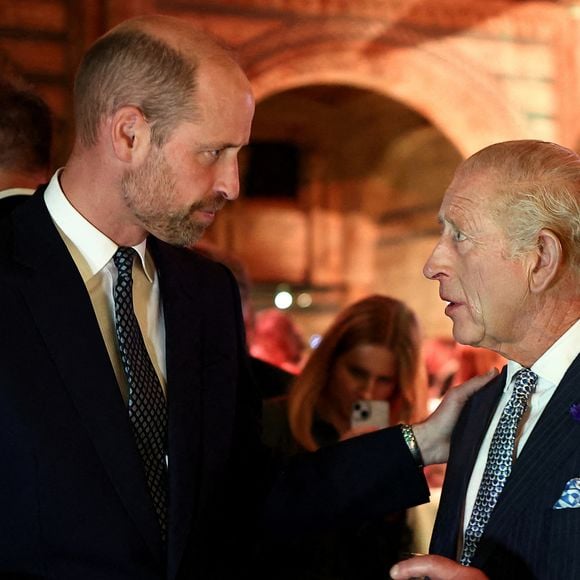 Le roi Charles III et le prince de Galles assistent à l'événement Countdown to Cop30, organisé conjointement par le Natural History Museum et le gouvernement britannique au London Museum. Cet événement rassemble les acteurs de la lutte contre le changement climatique et la perte de la nature, en amont du sommet de la Cop30 qui se tiendra à Belém, au Brésil, en novembre. Jeudi 9 octobre 2025. Photo par Henry Nicholls/PA Wire/ABACAPRESS.COM