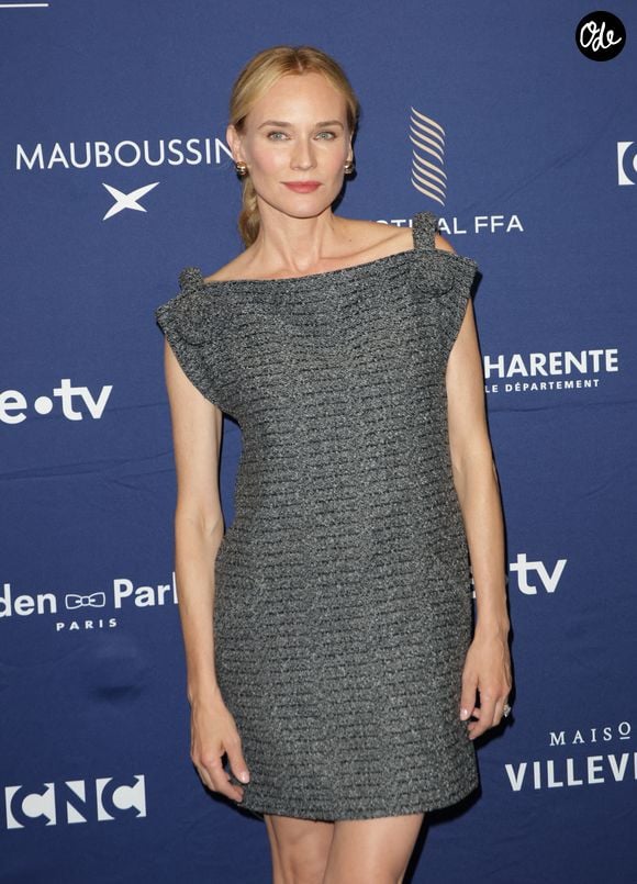 Diane Kruger (présidente du jury) - Photocall de la soirée d'ouverture avec la projection du film "La femme la plus riche du monde" lors de la 18ème édition du Festival Film Francophone (FFA) à Angoulême le 25 août 2025.

© Coadic Guirec / Bestimage